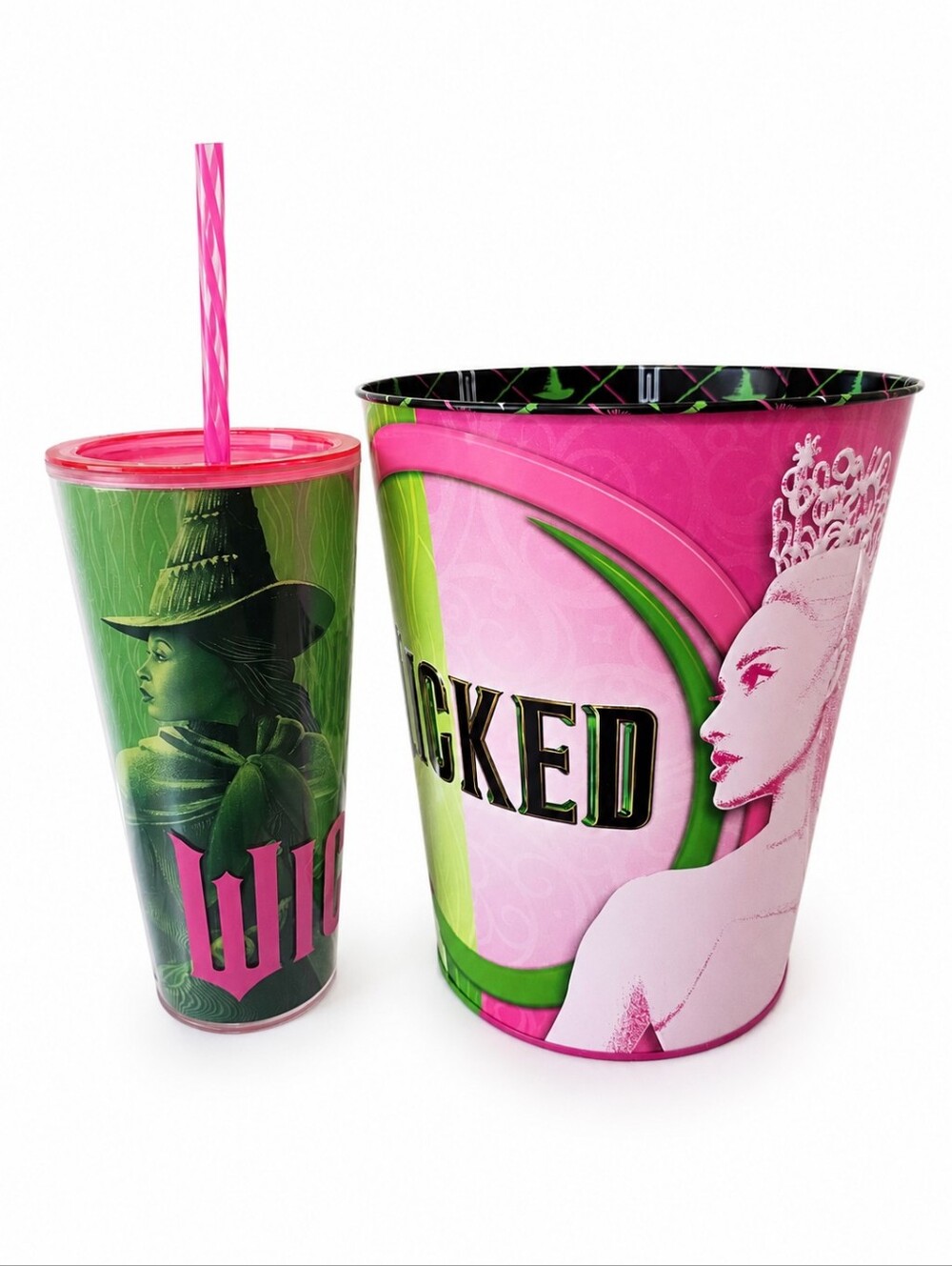 Wicked Movie Collectible Set Tumbler & 130oz Popcorn Tin Limited Edition NWOT
